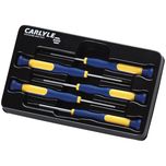 Carlyle Tools - 5 Piece Precision Hex Screwdriver Set - SDSPRH5M